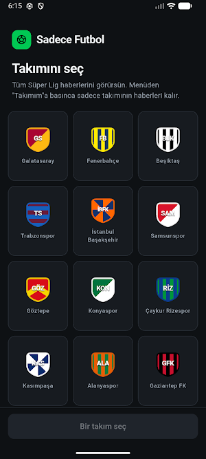 Sadece Futbol: Süper Lig Screenshot 0