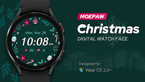 Moepaw Christmas Watch Face 01 Screenshot 0