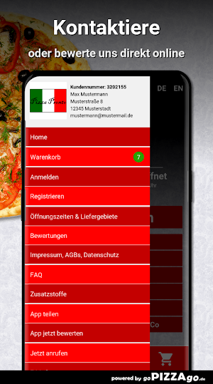 Pizza Taxi Pronto Zierenberg Screenshot 2