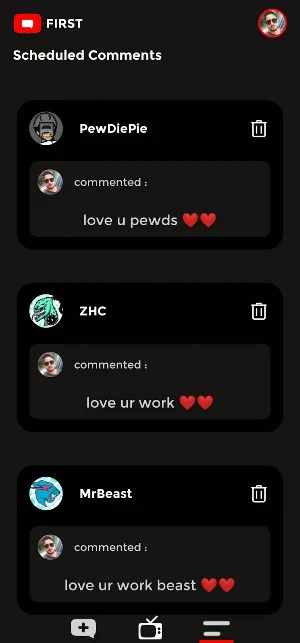 First Comment Screenshot 3