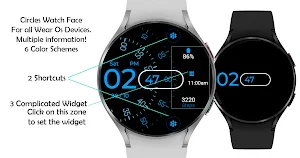 Circles Watchface Wear Os Screenshot 2