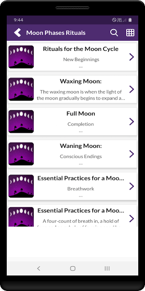 Moon Phases Rituals Screenshot 2