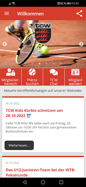 Tennisclub Waiblingen e.V. Screenshot 1