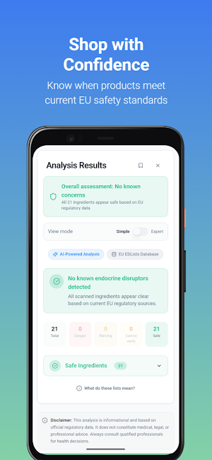 EDScan – Ingredient Scanner Screenshot 3