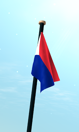 Sint Maarten Flag 3D Wallpaper Screenshot 2