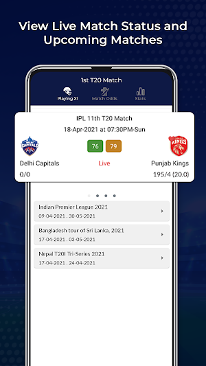 Live Cricket Match Scores Screenshot 1