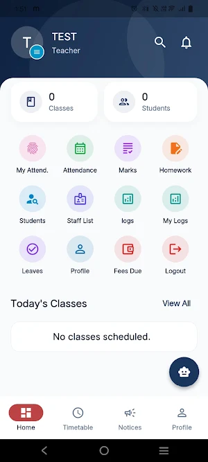 S.D. Convent Staff App Screenshot 2