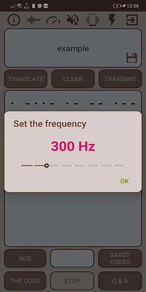 Morse Code - BeepFlashVibrate Screenshot 2