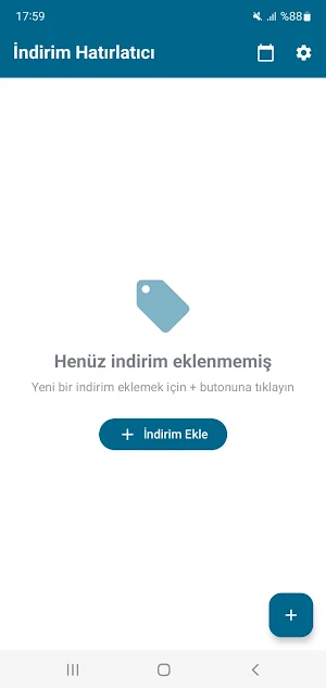 İndirim hatırlatıcı Screenshot 1