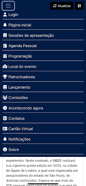XXV SIBEE Screenshot 1