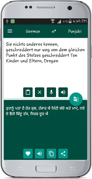 Punjabi German Translate Screenshot 2