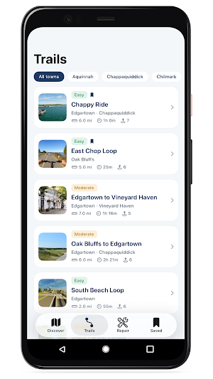 Martha's Vineyard Bike Paths Screenshot 1