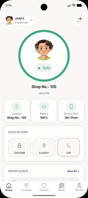 Kavach Parent App Screenshot 1