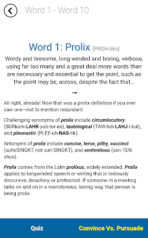 Verbal Advantage - Level 9 Screenshot 1