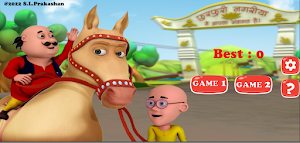Motu Patlu Horse Riding Screenshot 0