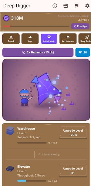 Deep Digger:Idle Mining Tycoon Screenshot 3