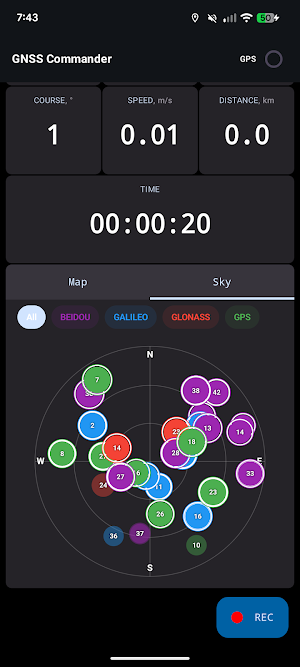 GNSS Commander Screenshot 1