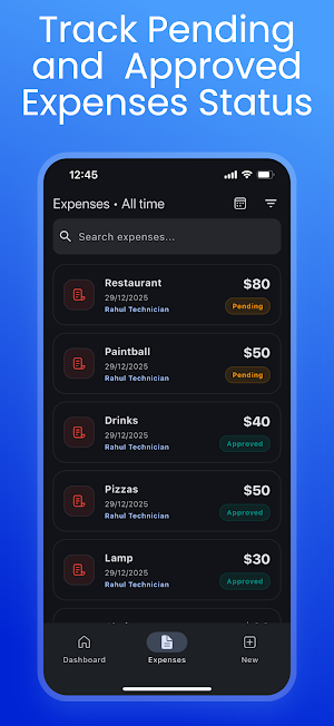 Expenses Screenshot 2