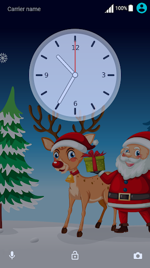 Santa in Winter | Live Wallpaper | Xperia Theme Screenshot 1