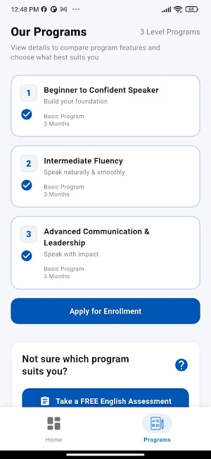 Fluentedge: English Trainer Screenshot 2