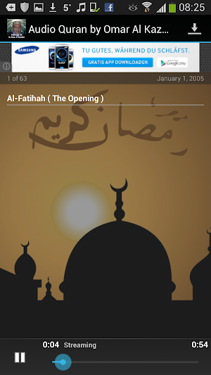 Audio Quran by Omar Al Kazabri Screenshot 1