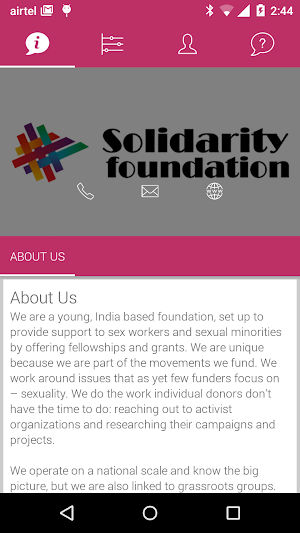 Solidarity Foundation Screenshot 2