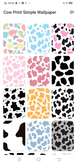 Cow Print Simple Wallpaper Screenshot 0