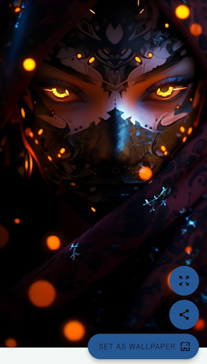 Girl Mask Wallpapers Screenshot 1