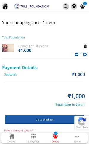 Tulsi foundation Screenshot 2