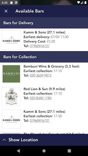 LOCAL Food & Drink Delivered Screenshot 0