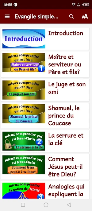 Evangile exposé simplement Screenshot 0
