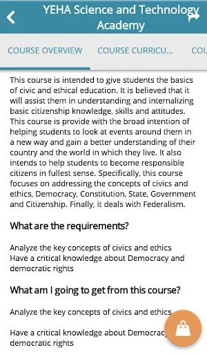 YEHA Academy LMS Screenshot 1