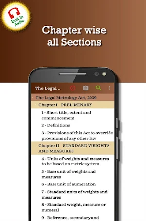 Legal Metrology Act 2009 Screenshot 1