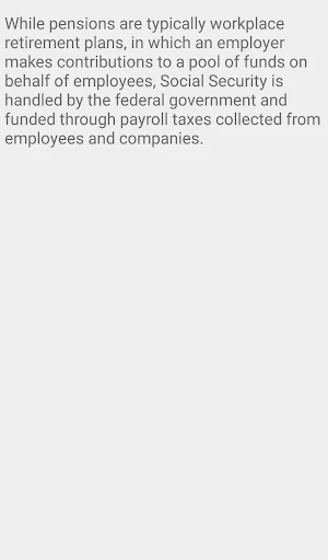 Social security and pensions Screenshot 2