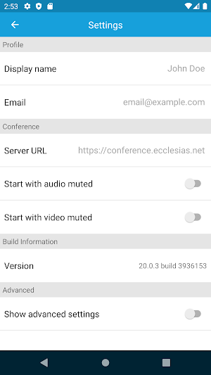 ecclesias konferenz Screenshot 1
