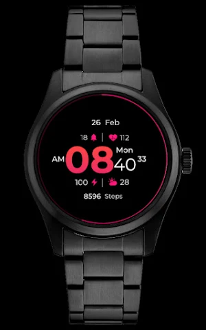 SM Gradient Hour Watch Face Screenshot 1