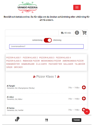 Värmdö Pizzeria Screenshot 1