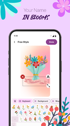 Flower Language Keyboard DIY Screenshot 3