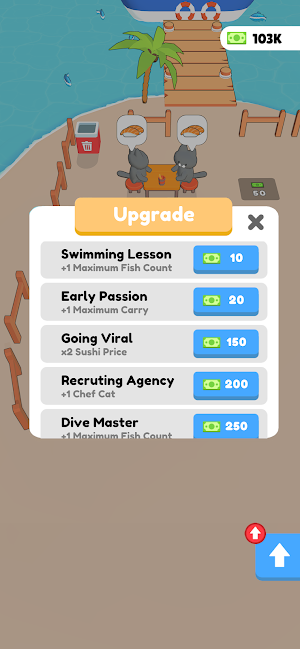 Kitty Sushi Dive Screenshot 3