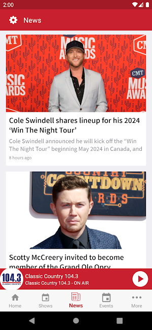 Classic Country 104.3 Screenshot 3