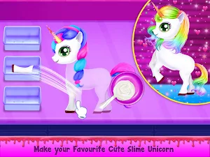 Rainbow Unicorn Slime Maker - Jelly Toy Fun Screenshot 3
