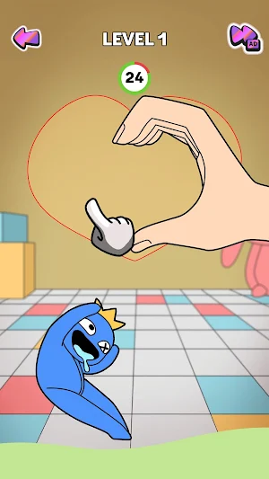 Finger Heart Filling Screenshot 1