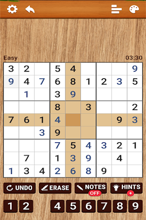 Wood Sudoku -Classic Sodoko Screenshot 1