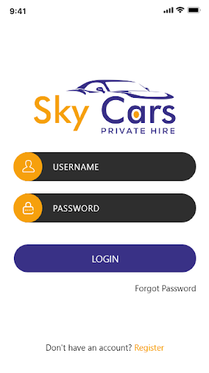 Sky Cars Private Hire Screenshot 1