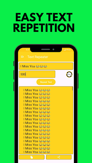 Text Repeater- repeat text 10k Screenshot 1