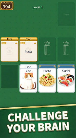 Solitaire Sort: Picture Word Screenshot 2