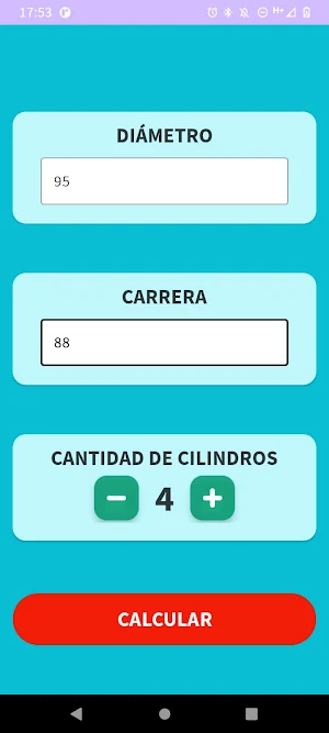 EDCalcu - Calcular Cilindrada Screenshot 0
