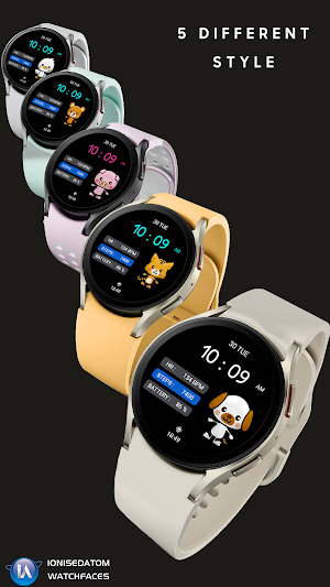 Cute Pets Digital Watchface Screenshot 1