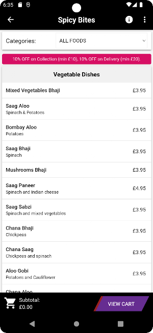 Spicy Bites Screenshot 2