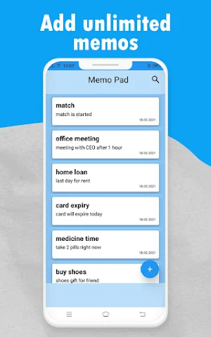 memo pad for taking notes Screenshot 2